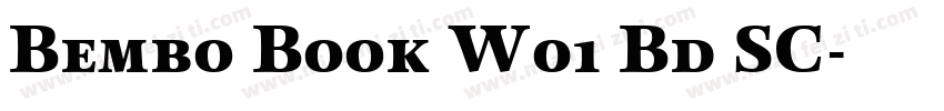 Bembo Book W01 Bd SC字体转换